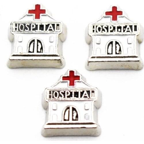 New Arrival 10pcs/lot Hospiial ghost floating charms living glass memory lockets diy Accessory charms jewelry