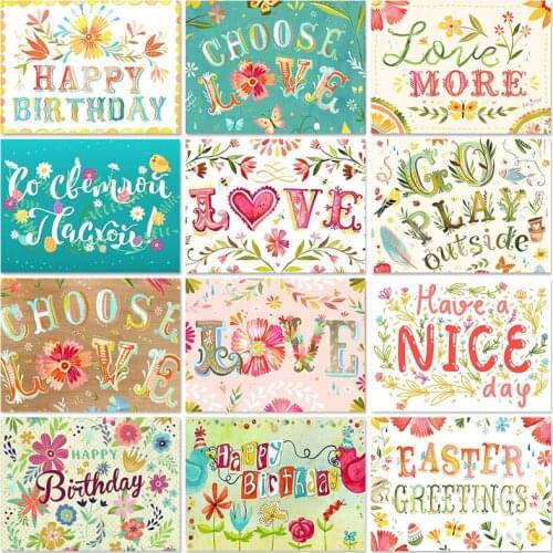 New Arrivals 5D Diamond Painting Text Diamond Embroidery Love Rhinestones Art Cross Stitch Kits Mosaic Handmade Hobby Wall Decor