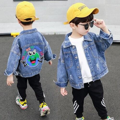 Lovely Spring Autumn Coat Outerwear Top Children Clothes Kids Costume Teenage School Boy Clothing High Quality