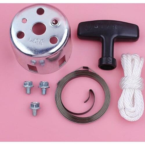 Recoil Starter Spring Cup Cap Bolt Handle Grip Rope Kit For Honda GX160 GX200 5.5HP 6.5HP GX 160 200 Lawn Mower Engine Part