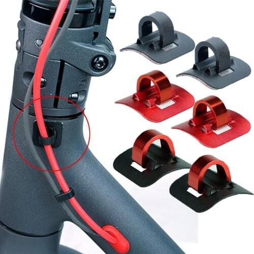 Alloy Scooter Cable Tie Buckle Universal Cables Organizer Electric Skateboard Parts Harness Buckles For Xiaomi Mijia M365