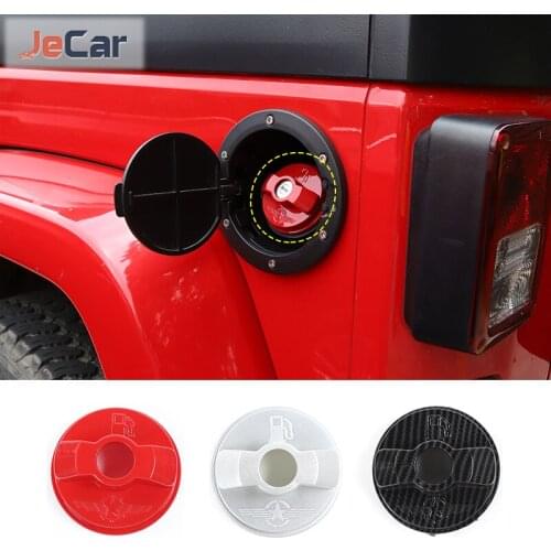 ABS Inner Auto Fuel Tank Gas Cap Decoration Cover Trim For Jeep Wrangler JK JL 2007-2021 Car Accessories