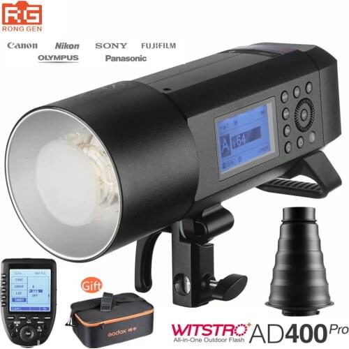 Godox AD400Pro TTL HSS Flash Built-in 2.4G Wireless X System Li-on Battery Outdoor Flash with Godox Xpro Trigger Transmitter