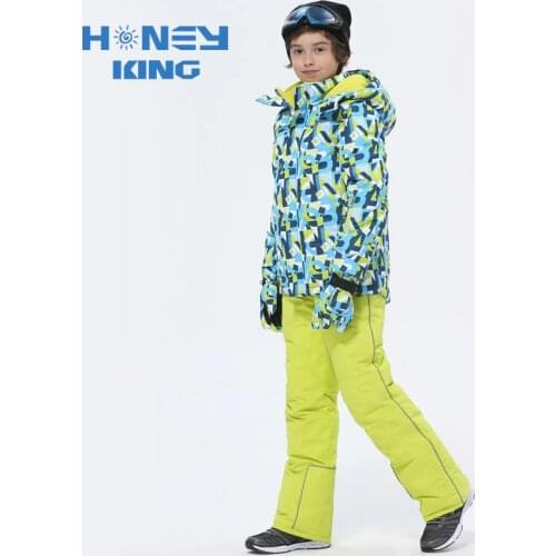 2018 Winter Boy Kids Ski And Snowboarding Suits Windproof Waterproof Thicken Children Outdoor Sport Camping Jacket+pant 98-164cm