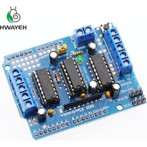 1pcs L293D Motor Drive Shield dual for arduino Duemilanove, Motor drive expansion board