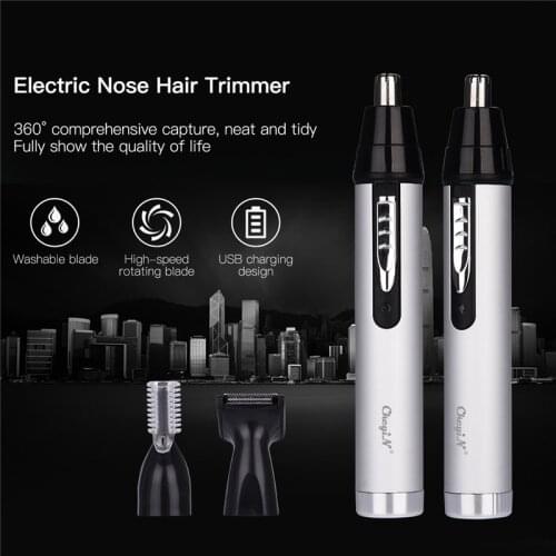 3 In 1 Ear Nose Hair Trimmer Clipper Professional Eyebrow Trimer Facial Hair Trimmer Men Women Hair Removal Razor Shaving