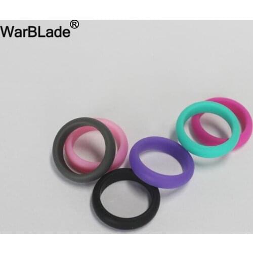 6pcs/set 4-9 Size Hypoallergenic Crossfit Flexible Silicone Finger Ring 5mm Food Grade FDA Silicone Rings For Women Wedding Gift