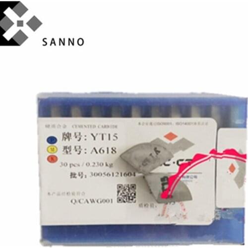 Free shipping 30pcs/lot A618 / A612 / A615Z / A618Z YG6 / YG8 carbide welding inserts lathe cutting tools blade brazed insert