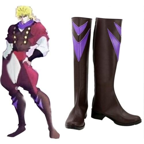 Jojos Bizarre Adventure Dio Cosplay Shoes Boots Superhero Halloween Carnival Party Costume Accessories