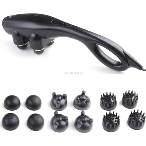 Four-head powerful multifunctional vigorous king massager, neck, waist and legs, whole body household electric massage stick