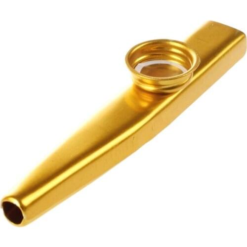 Metal Kazoo Flute Mouth Music Instrument Harmonica Hot Sales Practical Golden