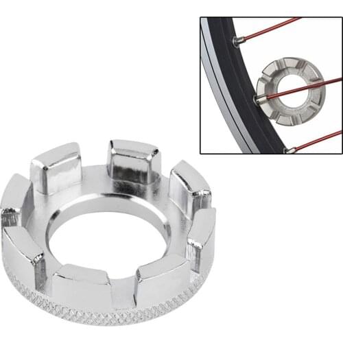 Mini Cycle Spoke Nipple Key Bike Bicycle Wheel Spoke Cap Rim 8 Way Wrench Spanner Bike Repair Tool Durable Portable Hand Tools