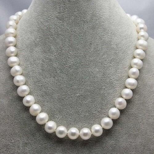 New 10-11MM NATURAL SOUTH SEA GENUINE PINK PEARL NECKLACE Gold Clasp 18inch