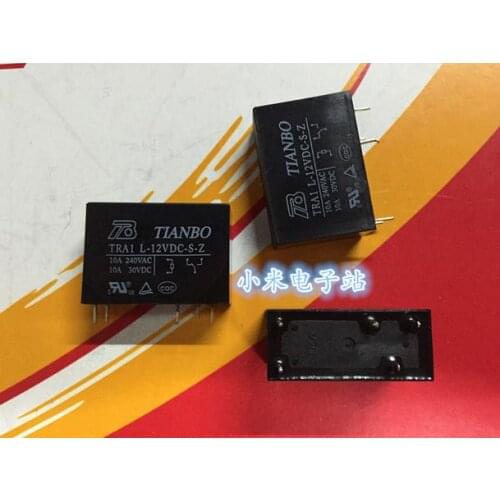 Free shipping new relay TRA1 L-12VDC-S-Z DIP5 10A 14F SMI 10pcs/lot