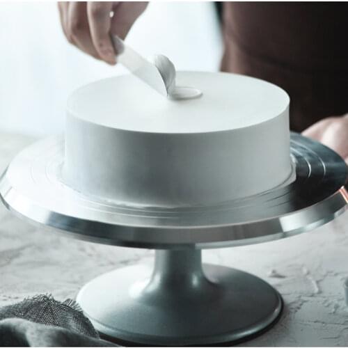 8-12 Inch High Quality Multi-color Cake Stand Craft Turntable Platform Cake Turntable Rotating Cake Baking Decoration Tool