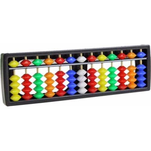 Portable Arithmetic Soroban Colorful Beads Mathematics Calculate Chinese Abacus