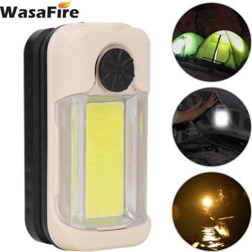 Portable Work Light Spotlight COB+XPG LED Lamp USB Rechargeable Torch 3 Modes Foldable Lantern with Magnet Emergency Flashlight