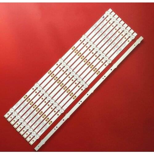 10pcs Led backlight lâmpada for Skyworth 58"TV 58G2A 58G3 58K5D APT-LB17038-58G3-1.2 RDL580WY(TD0-002) V580DJ4-MD1 533mm 5led