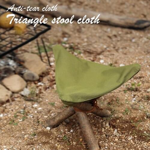 Outdoor Camping Waterproof Portable Triangle Stool Cloth For Fishing Camping Hiking