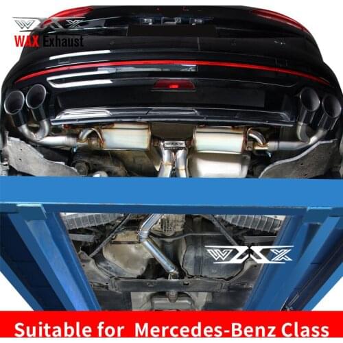 High quality performance car catback exhaust pipe system with valves for Benz A Class