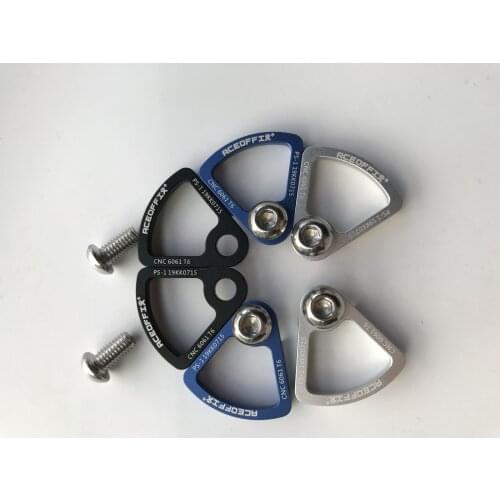 Rear Rack Pedal Easywheel Parts Ultralight CNC Bicycles Stop Pieces For Brompton Folding Bike