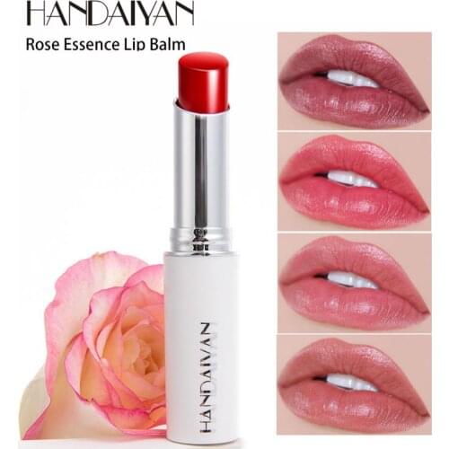1 PC HANDAIYAN Colorful Rose Essence Matte Lipstick Brighten Waterproof Lasting lip Balm Moisturizing Lips Makeup Cosmetic TSLM1