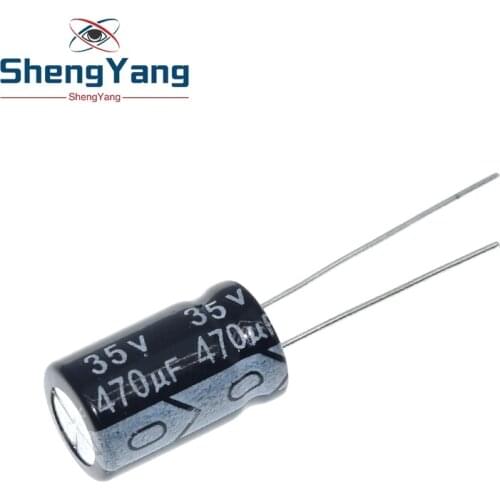 10PCS Higt quality 35V470UF 10*17mm 470UF 35V 10*17 Electrolytic capacitor