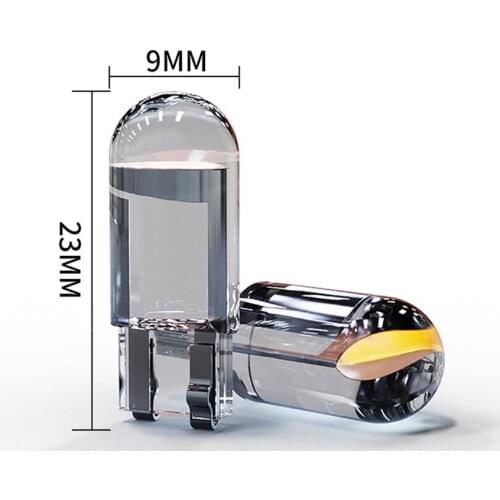 10X New T10 W5W WY5W 168 501 192 2825 COB LED Car Wedge Parking Light Side Door Bulb Instrument Lamp Auto License Plate Lights