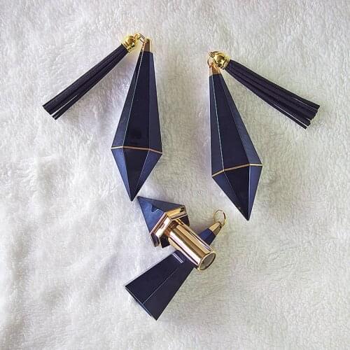 12.1 Mm Sapphire Blue Plastic Diamond DIY Lipstick Case Tube Container Tube 50Pcs/Lot Beauty Tools