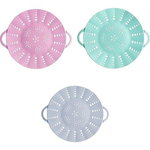 Promotion! 11.5Inch Silicone Steamer Rack, Heat Resistant Steaming Tray Cookware Stock Pot Stand, Kitchen Tool(3 Pcs)