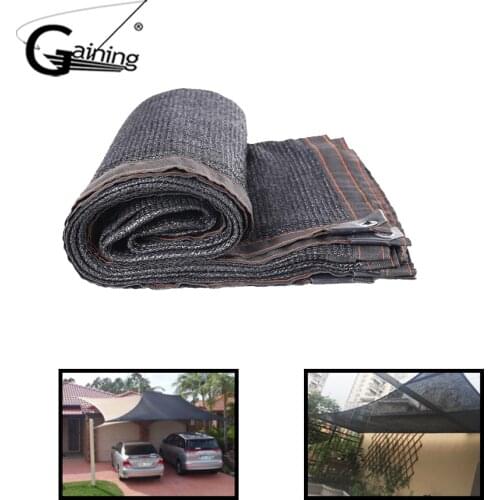 Black Anti-UV Sunshade Net Outdoor Garden Sunscreen Sunblock Shade Cloth Net Plant Greebhouse Cover Car Cover 80% Shading Rate