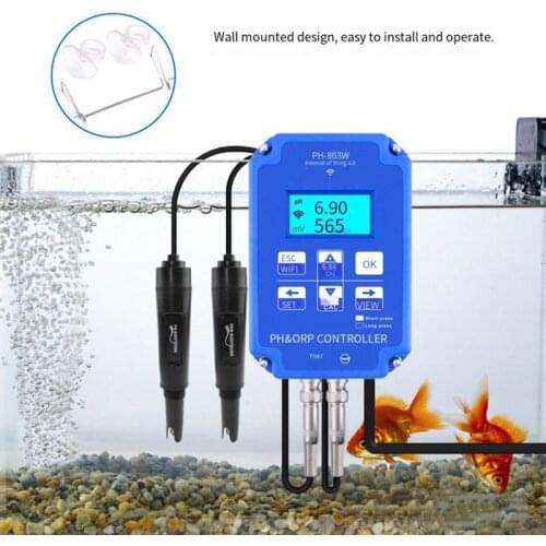 High-precision KL-803W WiFi Monitoring Digital Acid-base and Redox Controller PH Meter ORP Meter