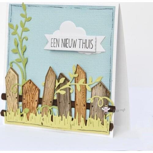 Tree fence decoration Metal Cutting Dies Stencils DIY Scrapbooking Paper/photo Cards Embossing Dies