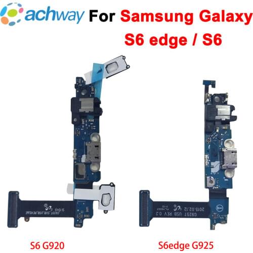For Samsung Galaxy S6 Edge G925F Charging Port Flex Cable Dock Connector For Samsung Galaxy S6 G920F Charger Board USB Plus G928