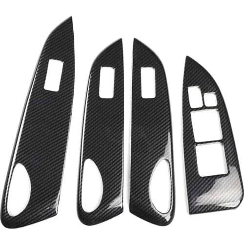 For Toyota REIZ 2005-2009 LHD Car Window Lift Switch Panel Cover Stickers New Interior Auto Car Accessories Styling