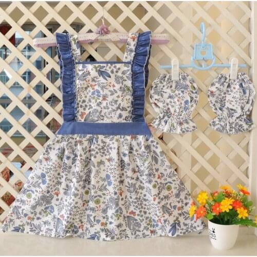 Cotton Apron Household Cleaning Tools Cute Kid Children Kitchen Baking Painting Baby Art Cooking Craft Bib