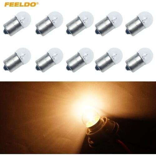 FEELDO 40pcs G18 24V5W BA15S 1156 Clear Glass Lamp Turn Tail Bulb Auto Truck Indicator Halogen Lamp #AM6128