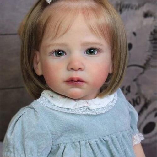 70CM Baby 28inch Reborn Toddler Vinyl Toddler Doll Kit unfinished Doll Parts