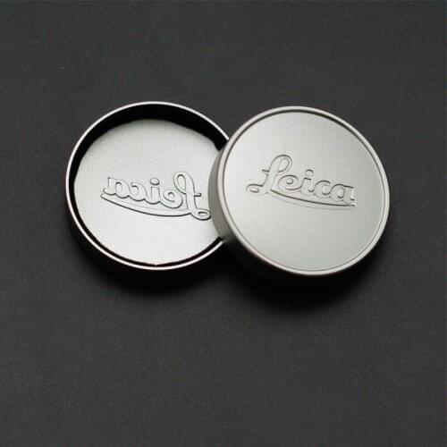 Leica A36 Fit Metal Lens Cap -Silver/ Black (for Screw mount Leica) - BRAND NEW Summar Hektor 28/50/135 Elmar 35/50/90