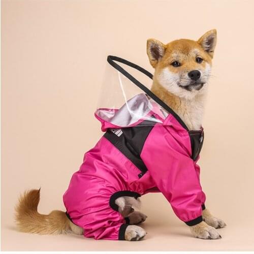 Dog Raincoat Pet Waterproof Jumpsuit Rain Jacket Dogs Fashion Outdoor Breathable Patterns Pet Coat for Rainy Day