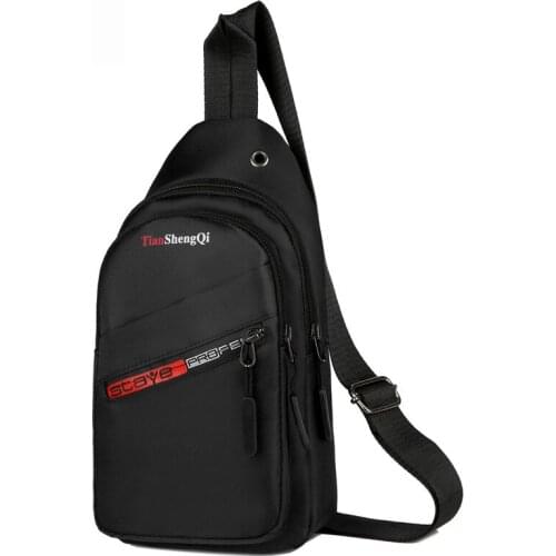 New fashion chest bag Single Shoulder Messenger Bag mens bag mobile phone bag diagonal bag leisure chest bag