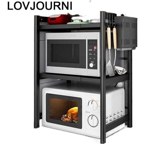 De Organizer and Dish Drainer Adjustable Microwave Shelf Mutfak Cozinha Cocina Organizador Kitchen Storage Rack Holder