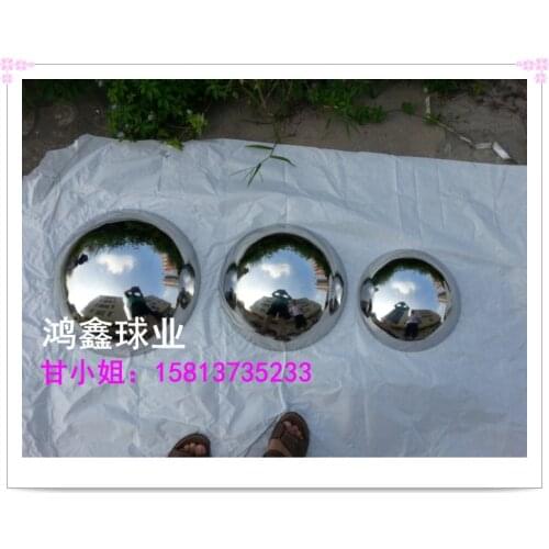 Stainless steel hemisphere The hollow spheres Decorative half sphere China life insurance mark