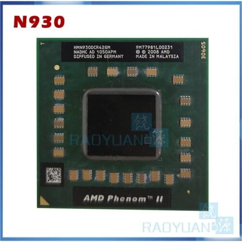 AMD Phenom cpu processor Quad Core N930 HMN930DCR42GM 2.0Ghz/2M Socket S1(SIG4) PGA Computer CPU