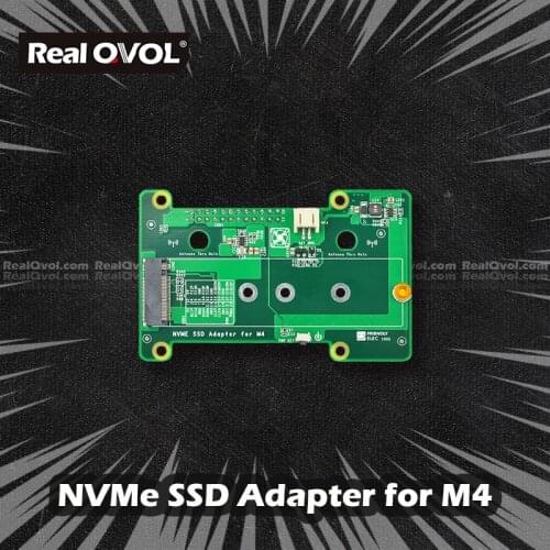 RealQvol FriendlyELEC NVMe SSD Adapter for M4 Nanopi M4 Support 12V Fan PWM Control Read/Write Rate Up To 500MB/s