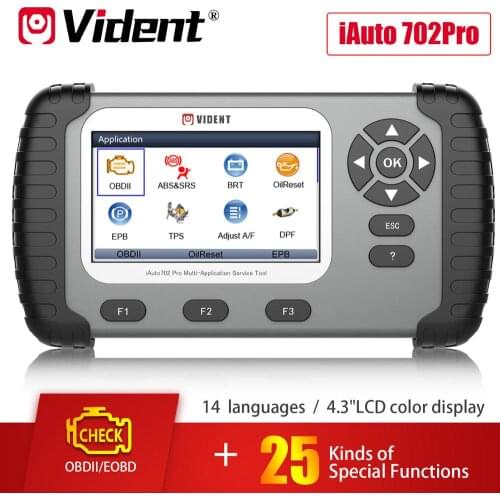 VIDENT iAuto 702 Pro Multi-applicaton Service Tool Support ABS/SRS/EPB/DPF iAuto702 Pro