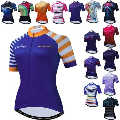 Weimostar Pro Team Cycling Jersey Women Summer MTB Bike Jersey Shirt Quick Dry Bicycle Clothing Raicing Sport Cycling Clothes