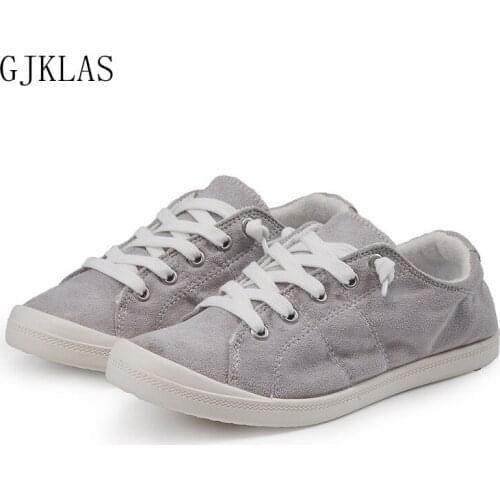 Woman Flats Vulcanize Shoes Big Size 43 Womens Fashion New Non-leather Casual Slip on Sport Shoes for Women Gray Pink Shoes