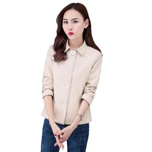 Plus size coat female autumn winter wild 2020 spring new PU leather coats plus velvet women small fragrance wind jacket overcoat