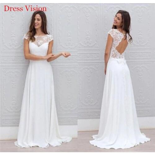 Elegant Lace O-neck Cap Sleeves Wedding Dress платье Robe De Mariée Bride To Be Long Bride Gown Vestido De Novia